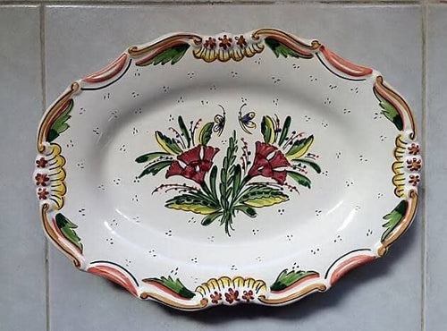 Bandeja Boton De Ceramica Artesana De Biar 