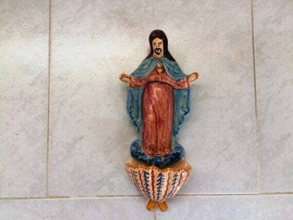 Benditera Sagrado Corazon De Ceramica Artesana De Biar 3 570x428 