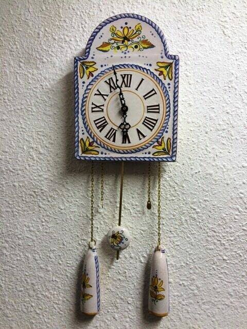 Reloj Pendulo De Ceramica Artesana De Biar 1 E1614243390487 
